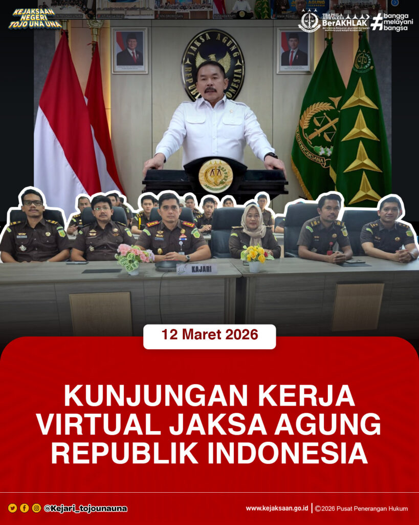 KUNJUNGAN KERJA VIRTUAL JAKSA AGUNG REPUBLIK INDONESIA