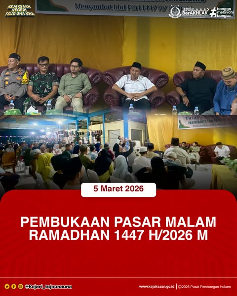 PEMBUKAAN PASAR MALAM RAMADHAN 14477 H/2026 M