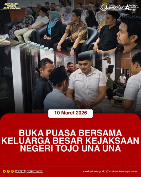 Buka Puasa Bersama Keluarga Besar Kejaksaan Negeri Tojo Una Una