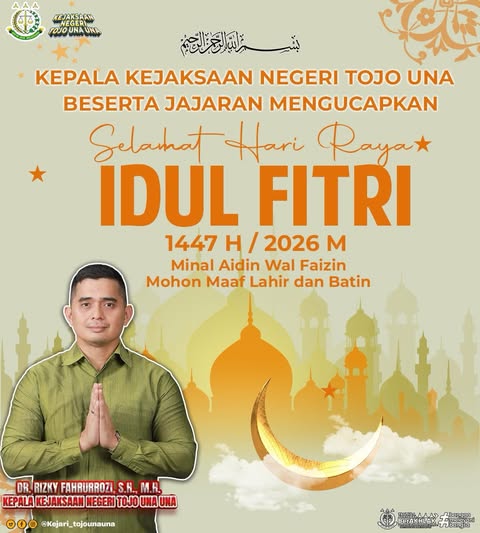 Selamat Hari Raya IDUL FITRI 1447 H / 2026 Minal Aidin Wal Faizin Mohon Maaf Lahir dan Batin