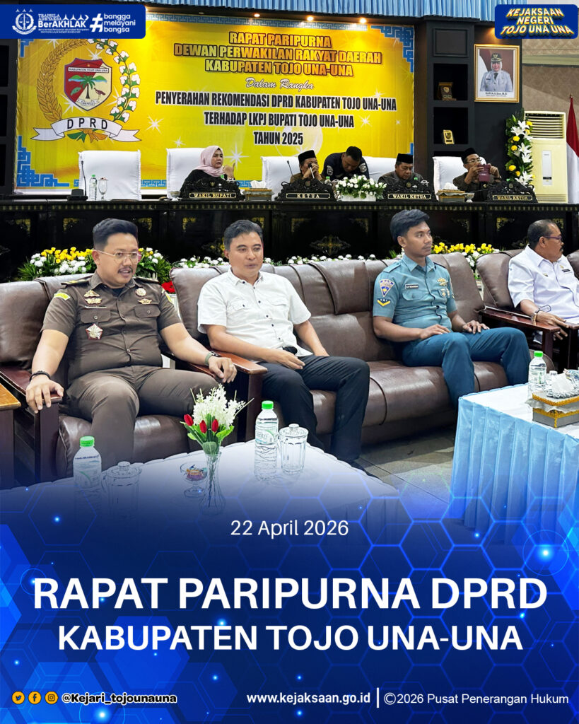 RAPAT PARIPURNA DPRD KABUPATEN TOJO UNA UNA
