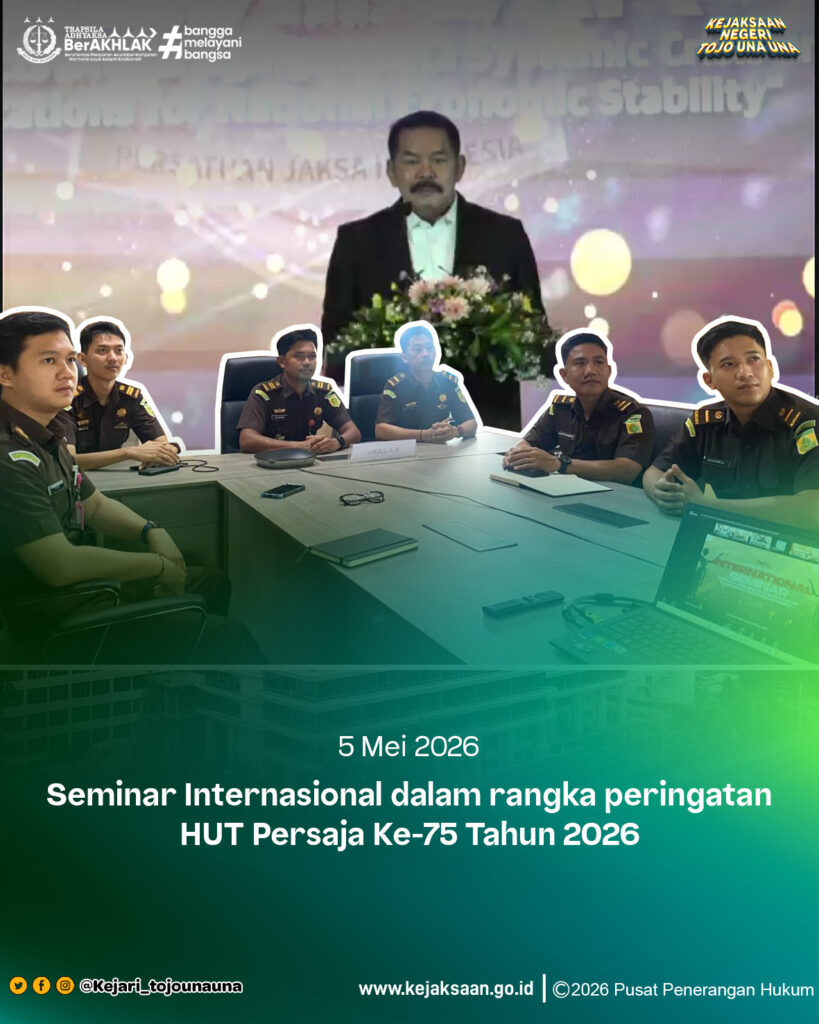 Seminar Internasional Dalam Rangka Peringatan HUT Persaja KE-75 Tahun 2026